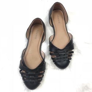 Torrid Black Cut Out Flats Size 11W